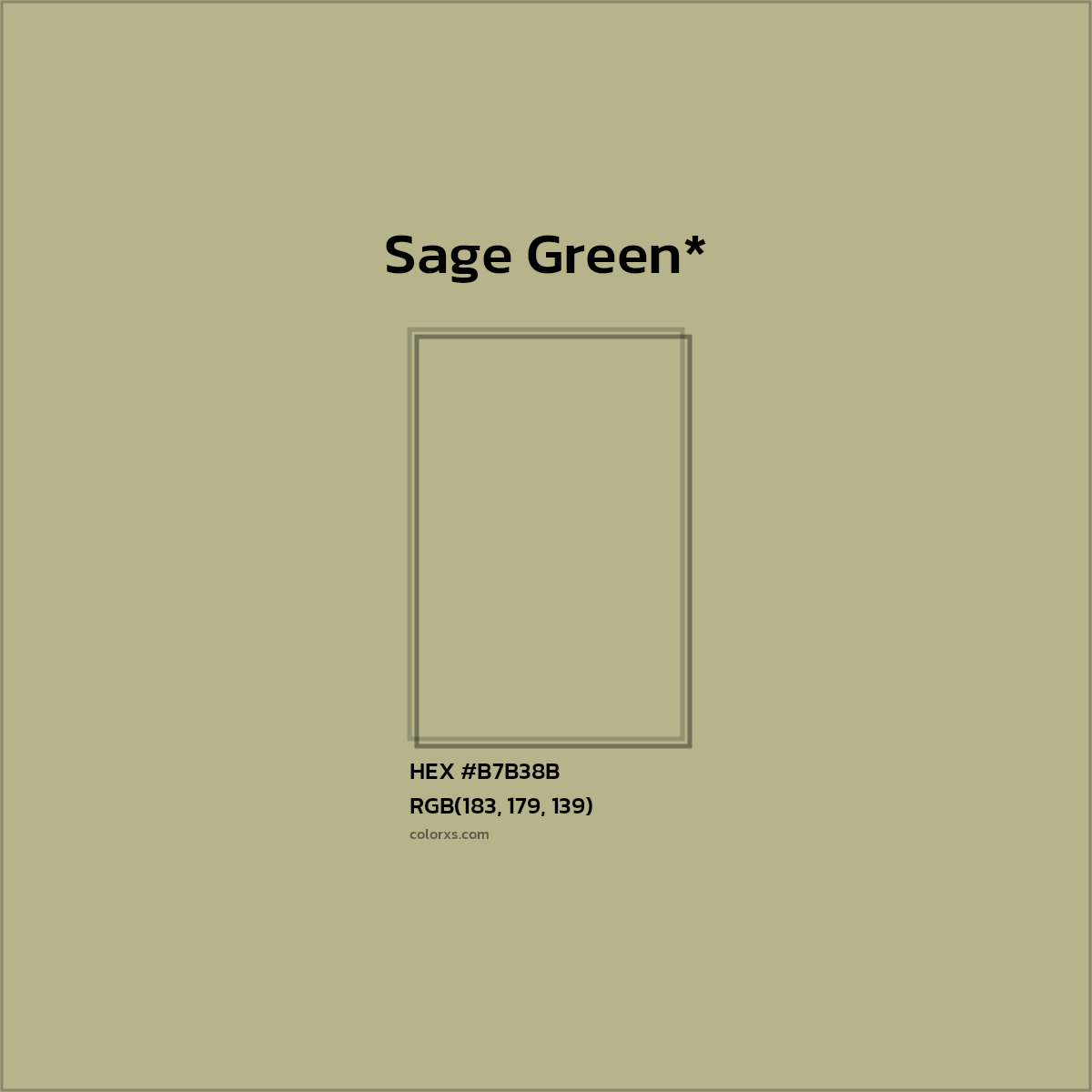 HEX #B7B38B Color Name, Color Code, Palettes, Similar Paints, Images