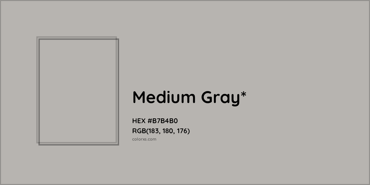 HEX #B7B4B0 Color Name, Color Code, Palettes, Similar Paints, Images