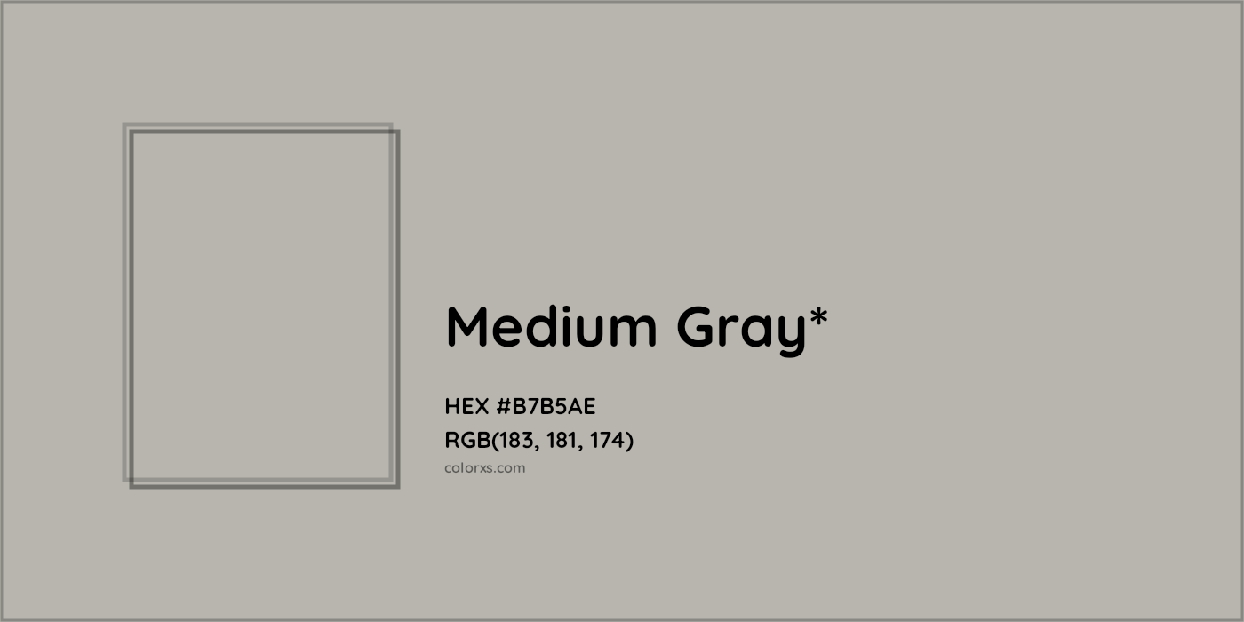 HEX #B7B5AE Color Name, Color Code, Palettes, Similar Paints, Images
