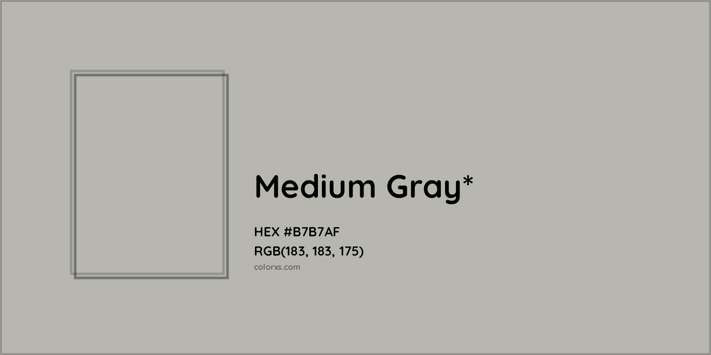 HEX #B7B7AF Color Name, Color Code, Palettes, Similar Paints, Images