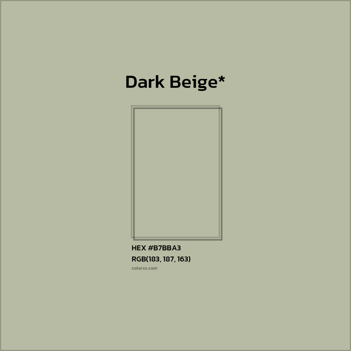 HEX #B7BBA3 Color Name, Color Code, Palettes, Similar Paints, Images