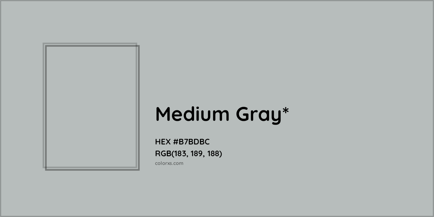 HEX #B7BDBC Color Name, Color Code, Palettes, Similar Paints, Images