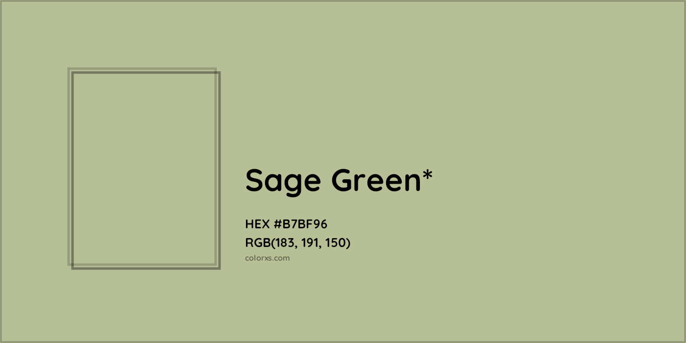 HEX #B7BF96 Color Name, Color Code, Palettes, Similar Paints, Images