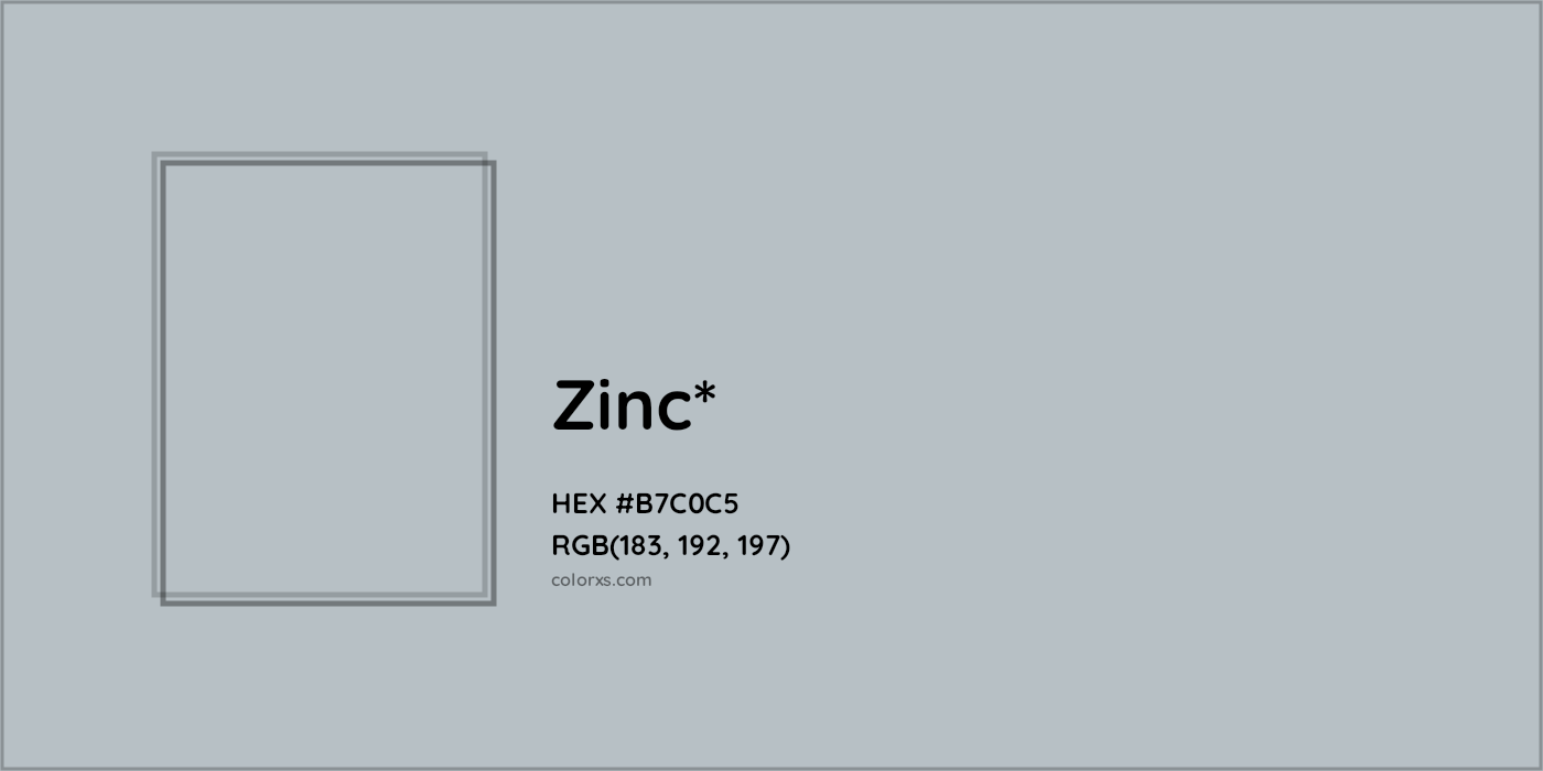 HEX #B7C0C5 Color Name, Color Code, Palettes, Similar Paints, Images