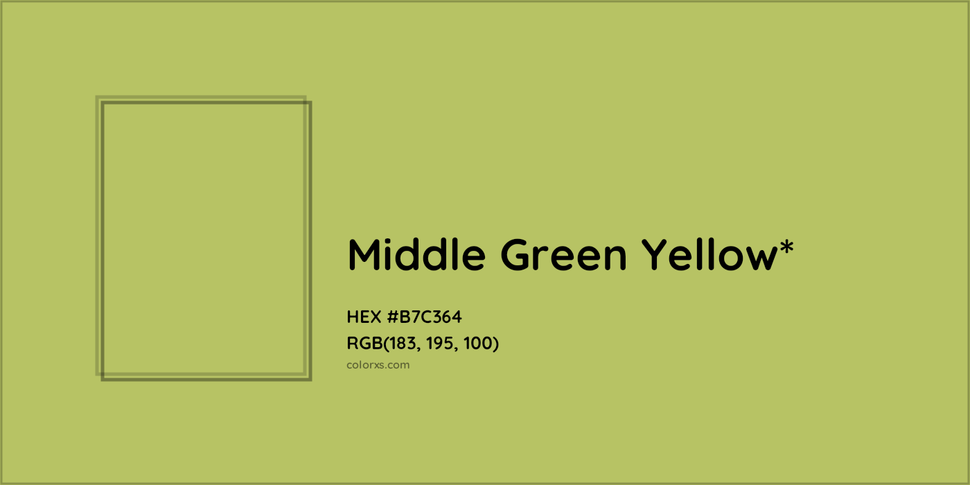 HEX #B7C364 Color Name, Color Code, Palettes, Similar Paints, Images