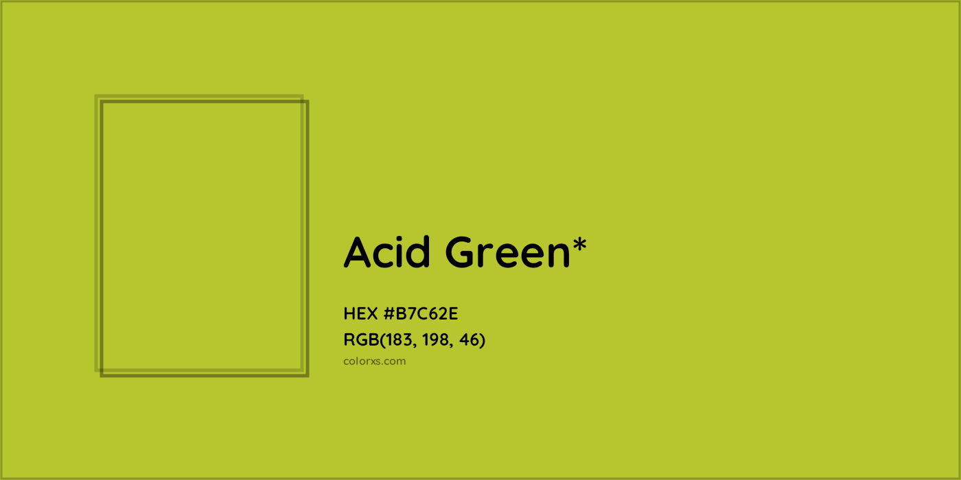 HEX #B7C62E Color Name, Color Code, Palettes, Similar Paints, Images