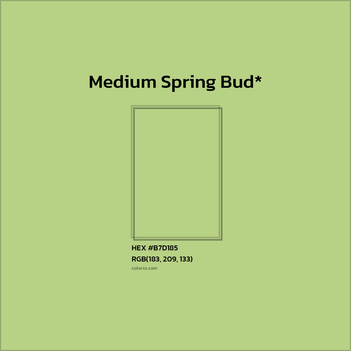 HEX #B7D185 Color Name, Color Code, Palettes, Similar Paints, Images