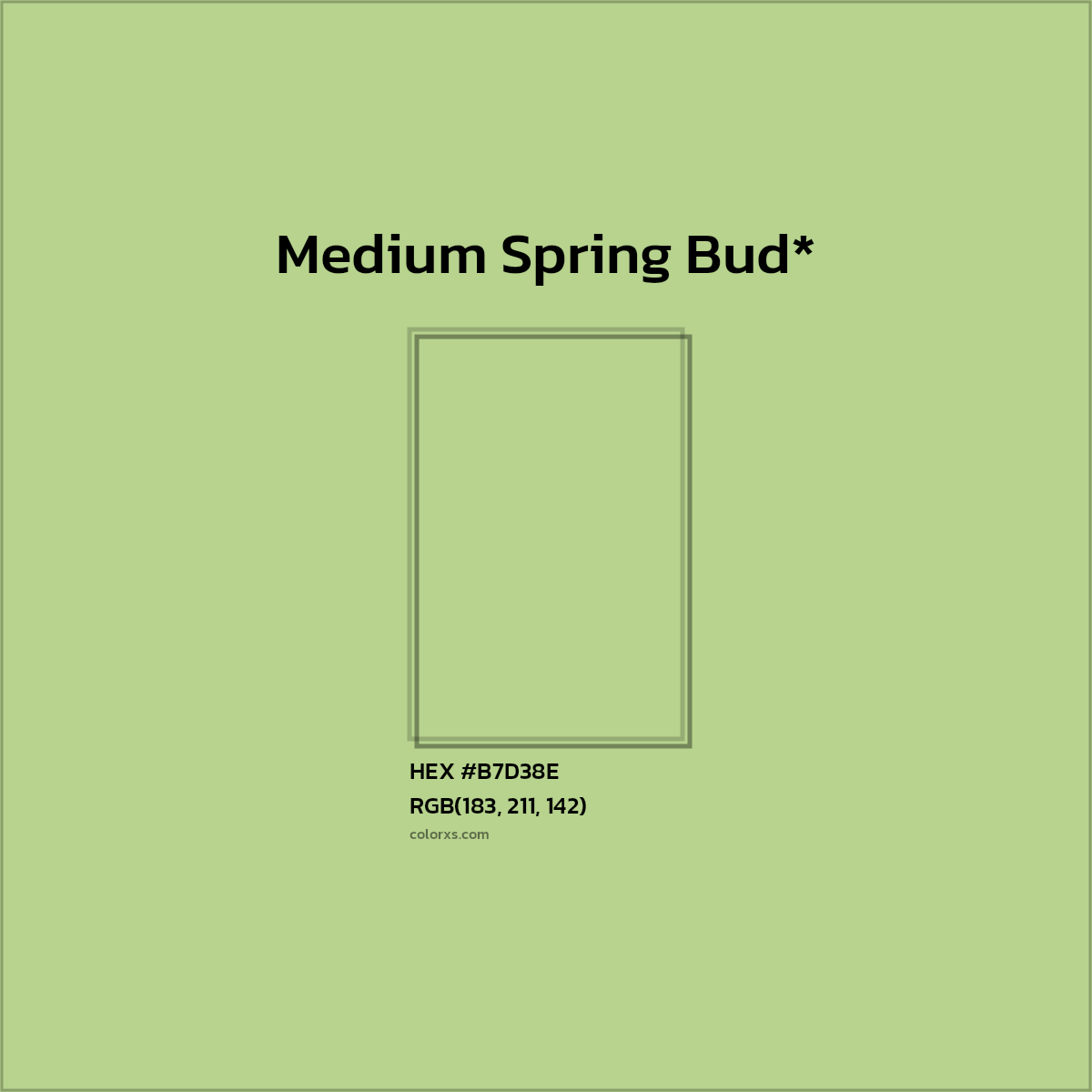 HEX #B7D38E Color Name, Color Code, Palettes, Similar Paints, Images