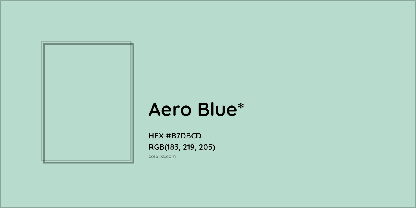 HEX #B7DBCD Color Name, Color Code, Palettes, Similar Paints, Images