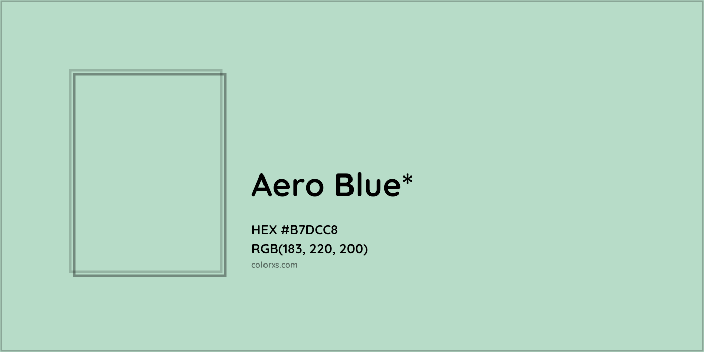 HEX #B7DCC8 Color Name, Color Code, Palettes, Similar Paints, Images