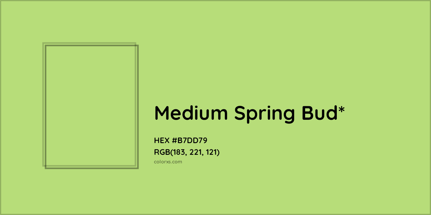 HEX #B7DD79 Color Name, Color Code, Palettes, Similar Paints, Images