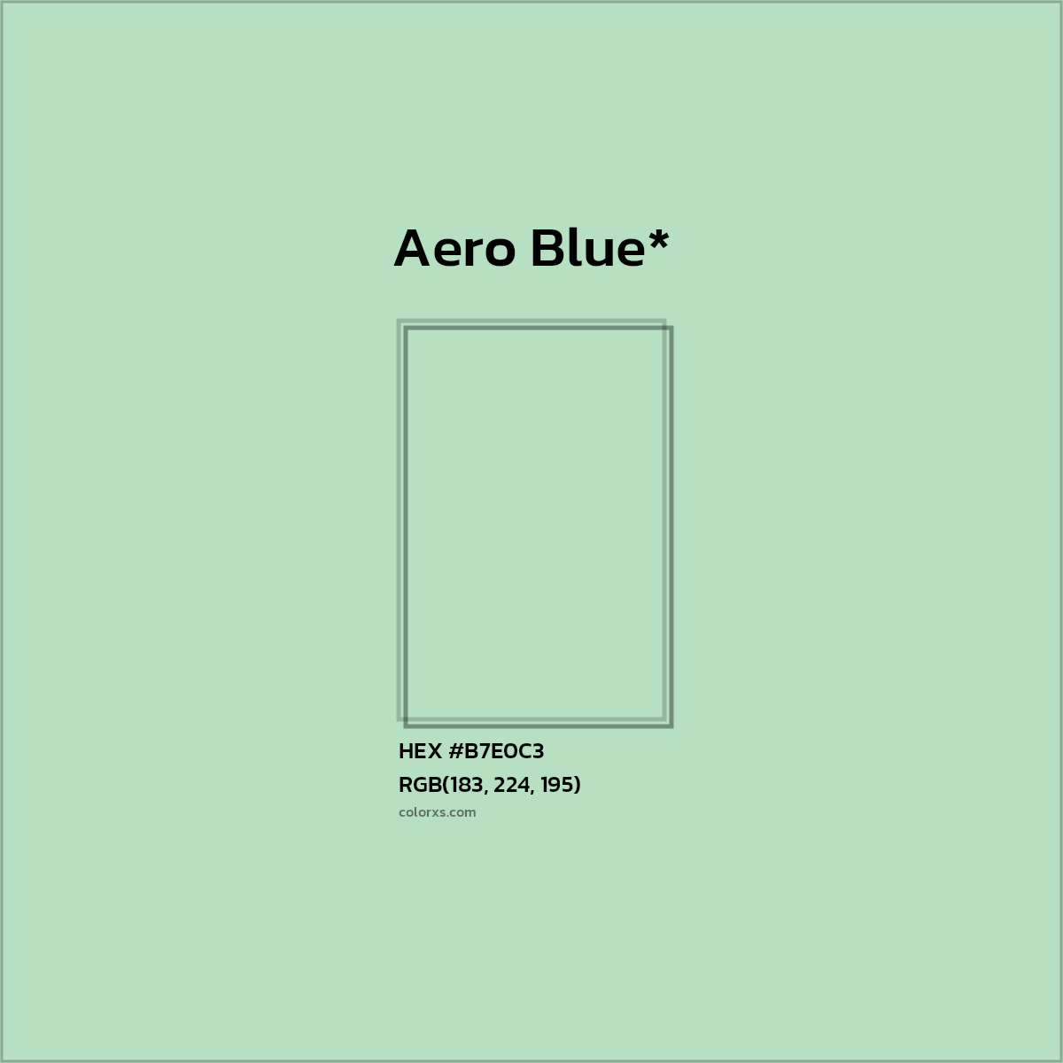 HEX #B7E0C3 Color Name, Color Code, Palettes, Similar Paints, Images