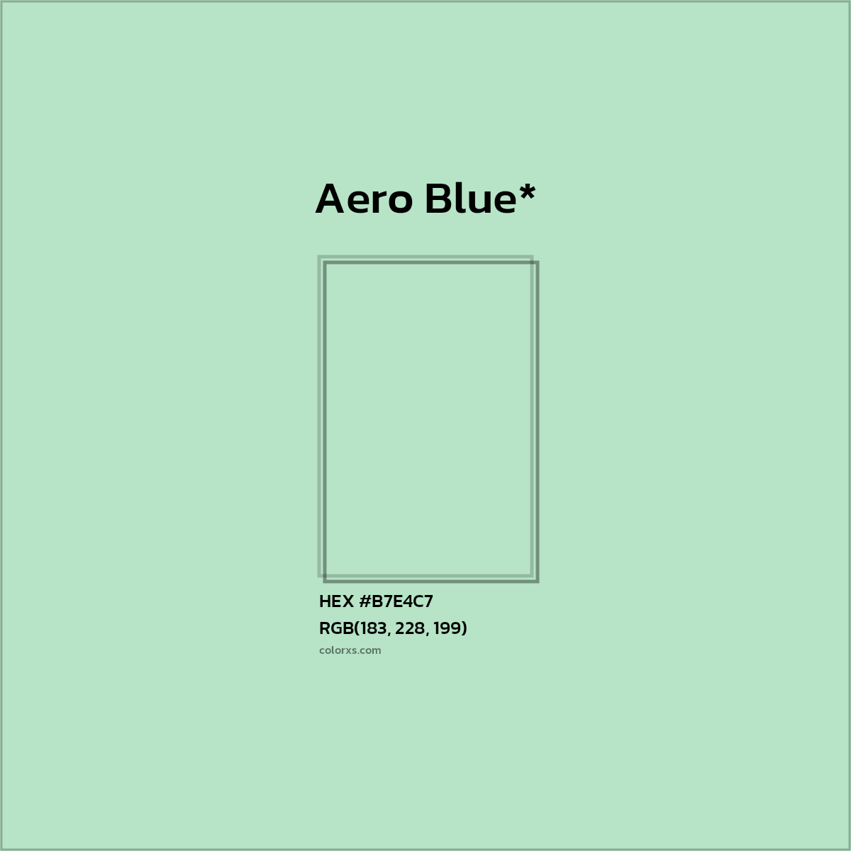HEX #B7E4C7 Color Name, Color Code, Palettes, Similar Paints, Images