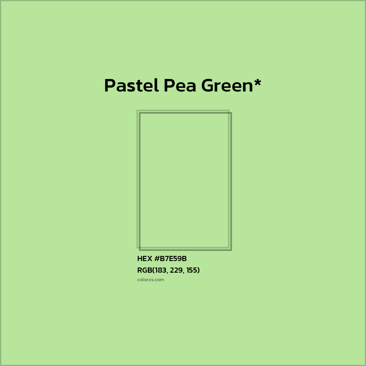 HEX #B7E59B Color Name, Color Code, Palettes, Similar Paints, Images