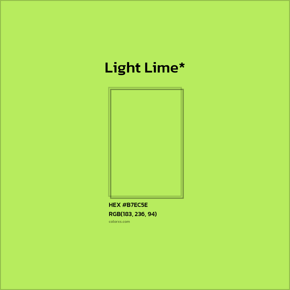 HEX #B7EC5E Color Name, Color Code, Palettes, Similar Paints, Images