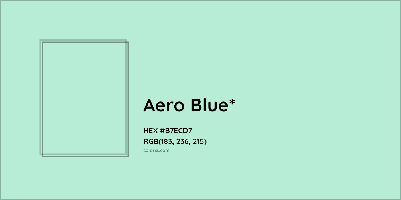 HEX #B7ECD7 Color Name, Color Code, Palettes, Similar Paints, Images