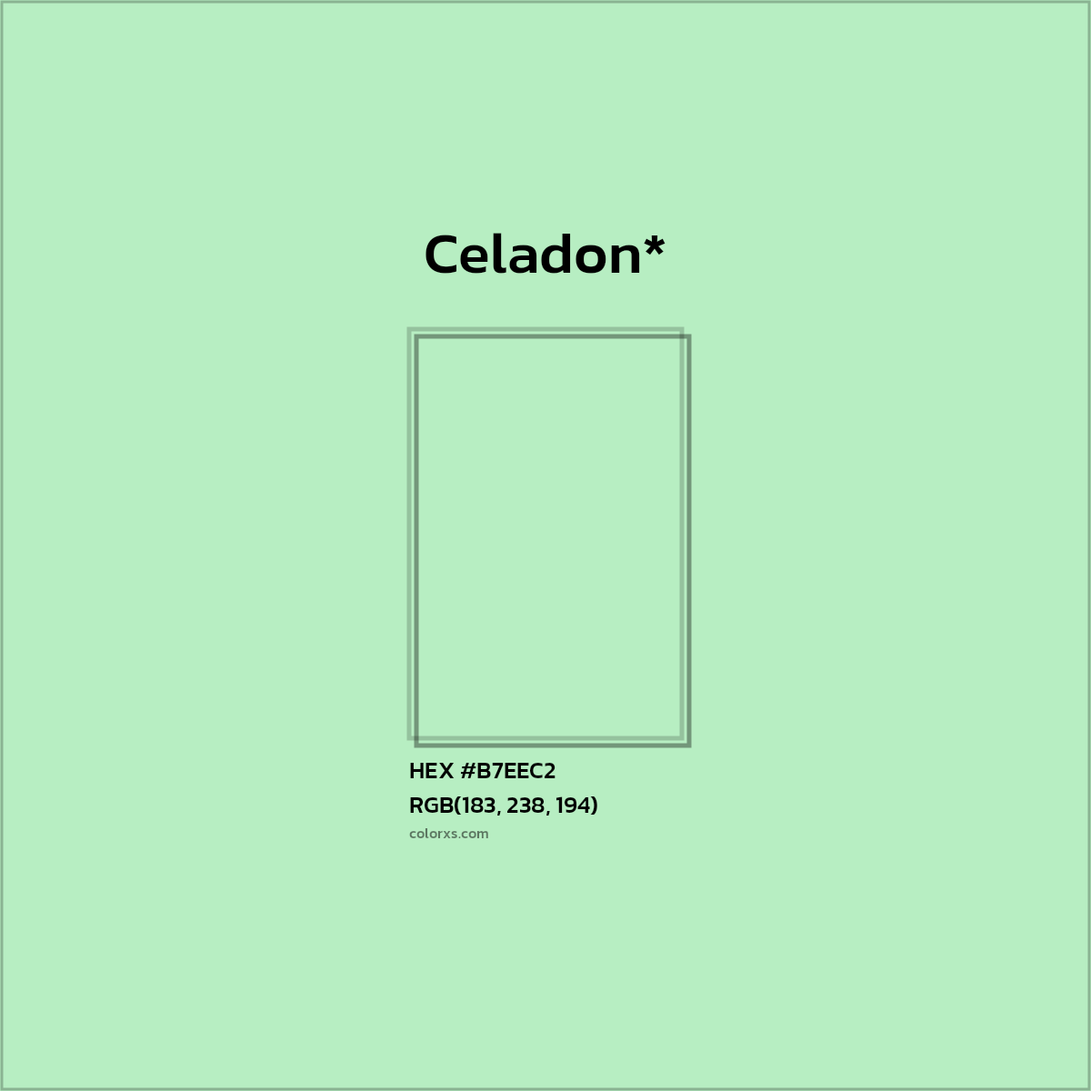 HEX #B7EEC2 Color Name, Color Code, Palettes, Similar Paints, Images