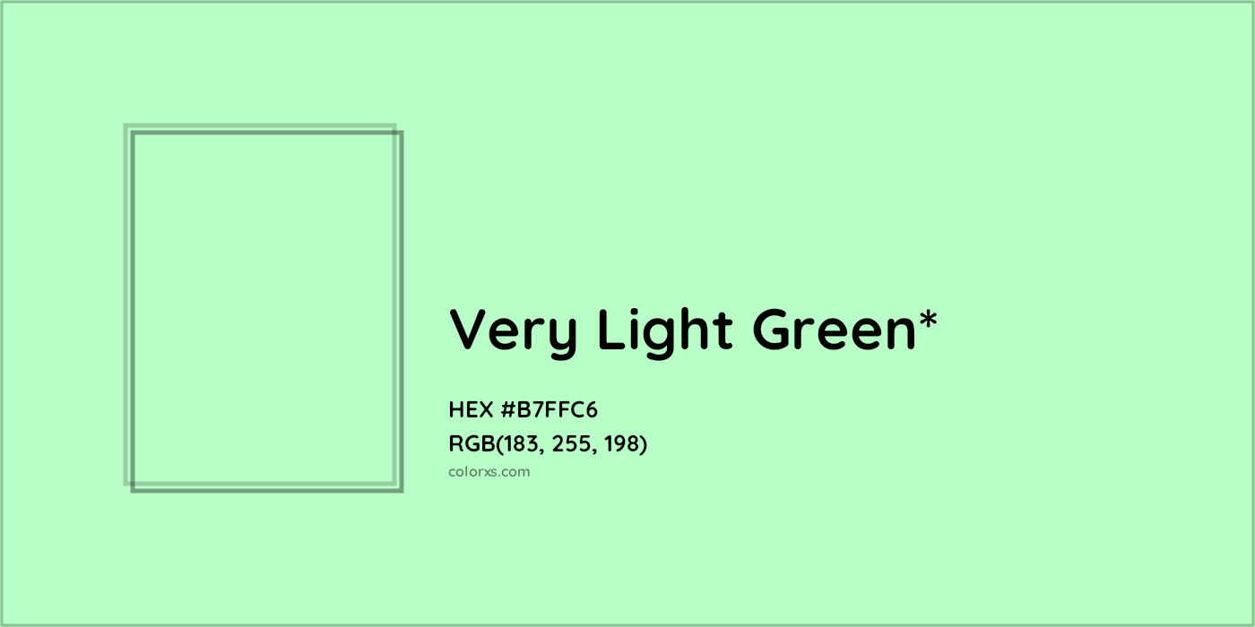 HEX #B7FFC6 Color Name, Color Code, Palettes, Similar Paints, Images
