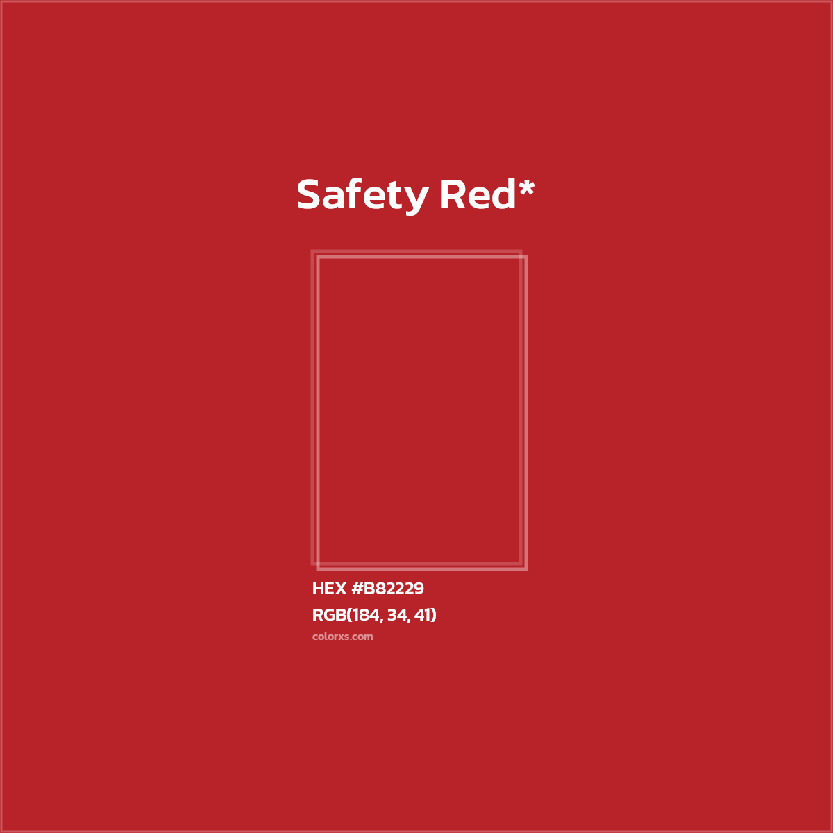 HEX #B82229 Color Name, Color Code, Palettes, Similar Paints, Images
