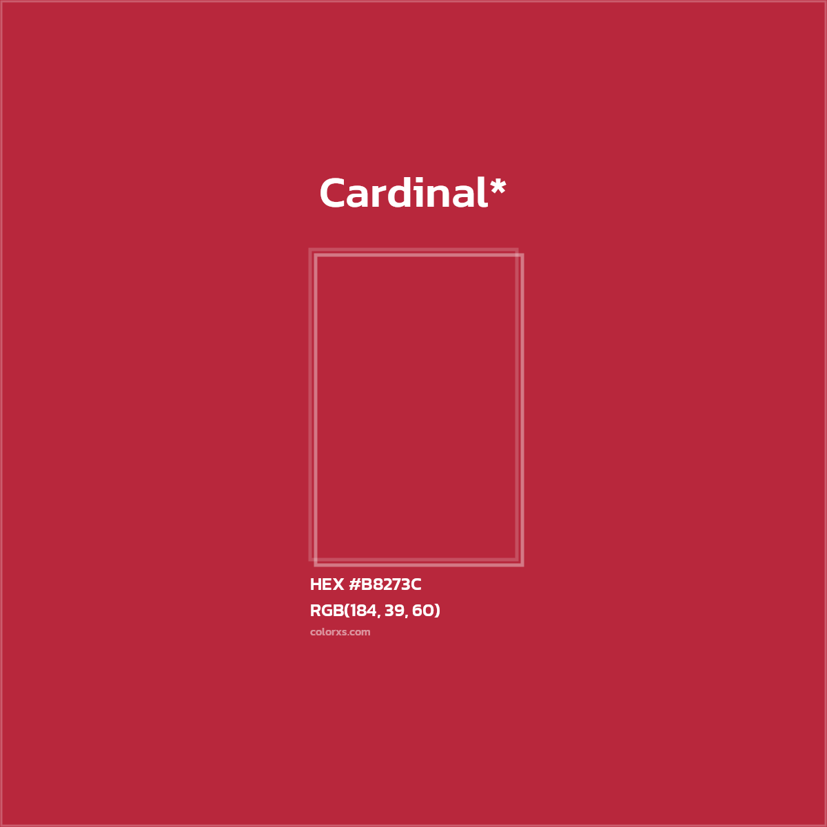 HEX #B8273C Color Name, Color Code, Palettes, Similar Paints, Images