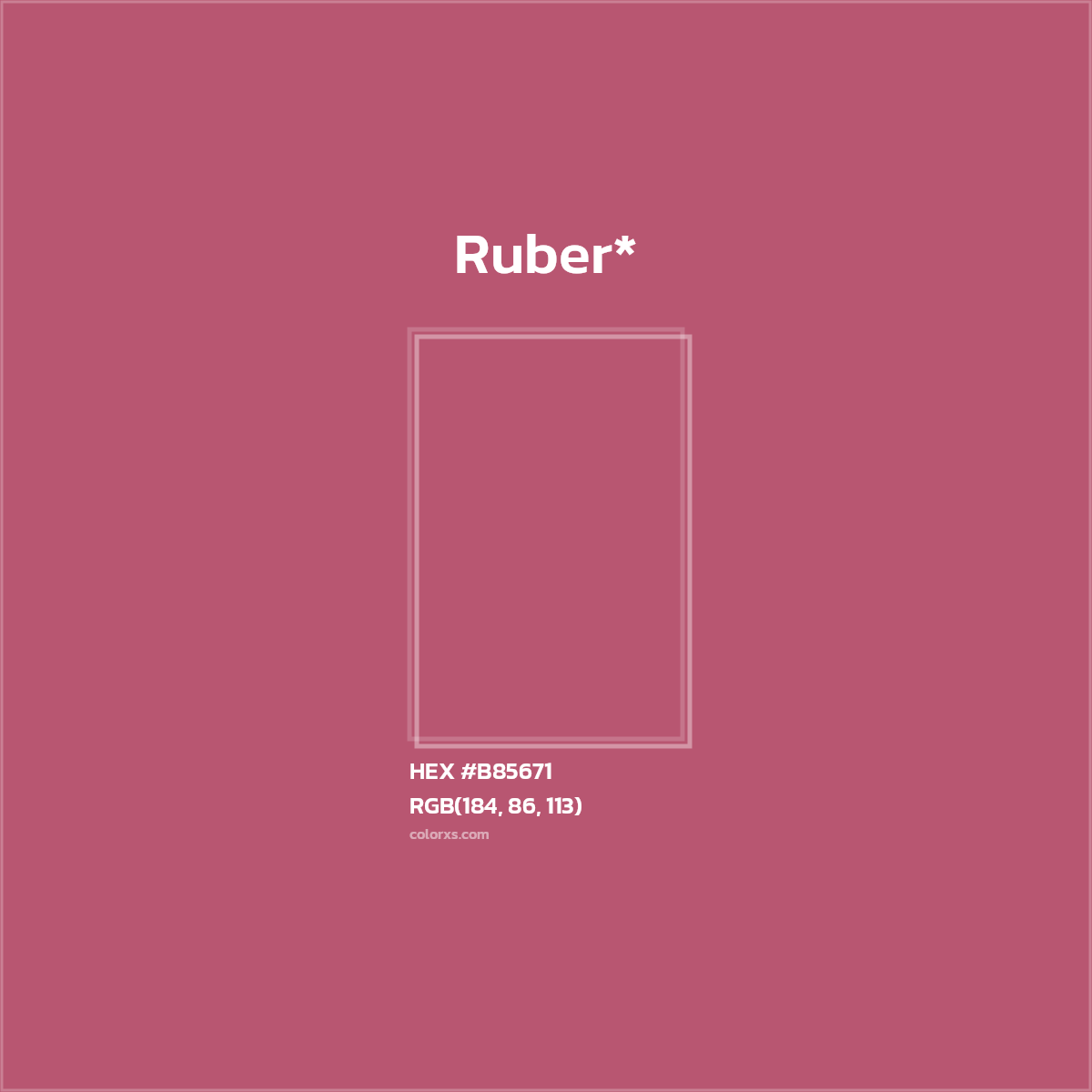 HEX #B85671 Color Name, Color Code, Palettes, Similar Paints, Images