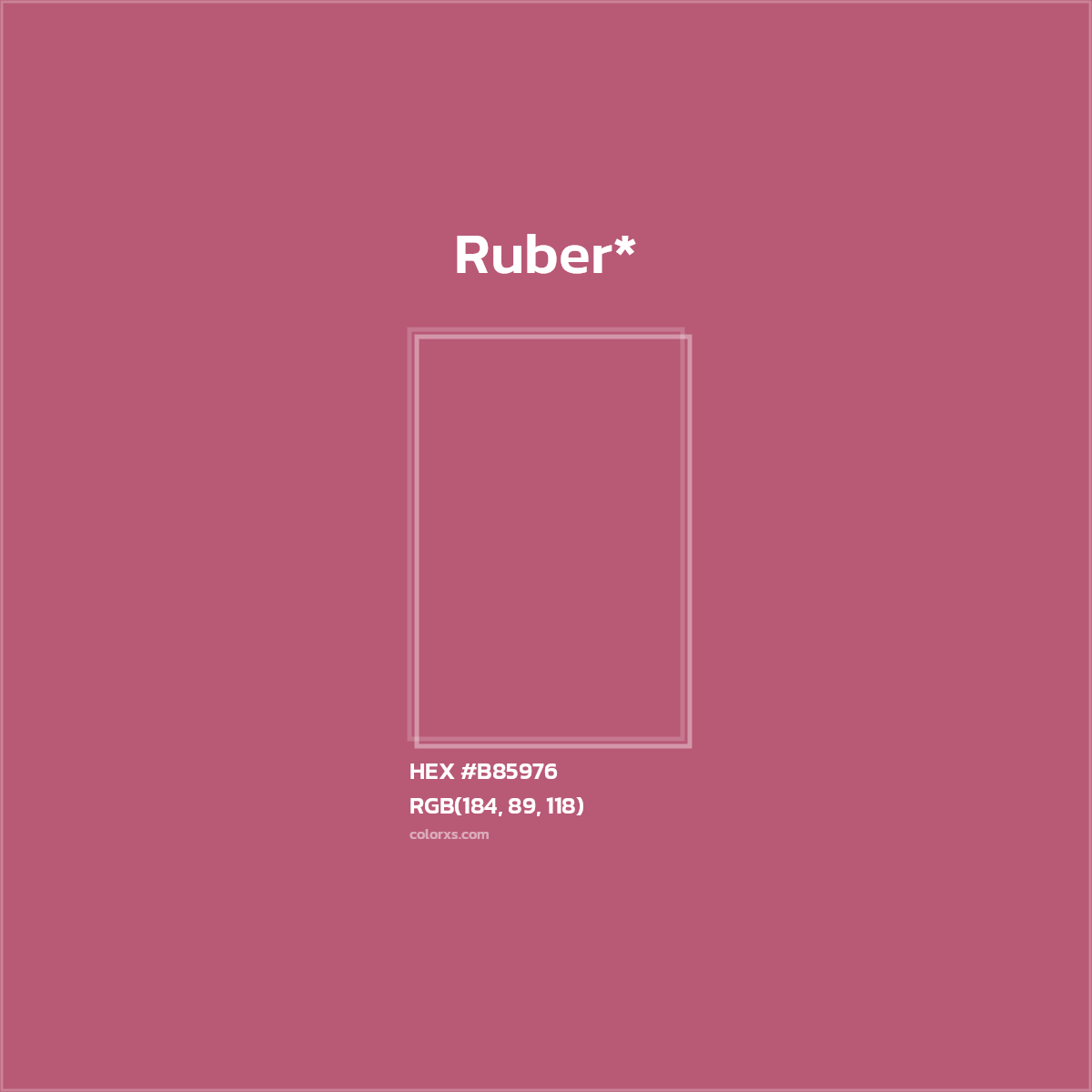 HEX #B85976 Color Name, Color Code, Palettes, Similar Paints, Images