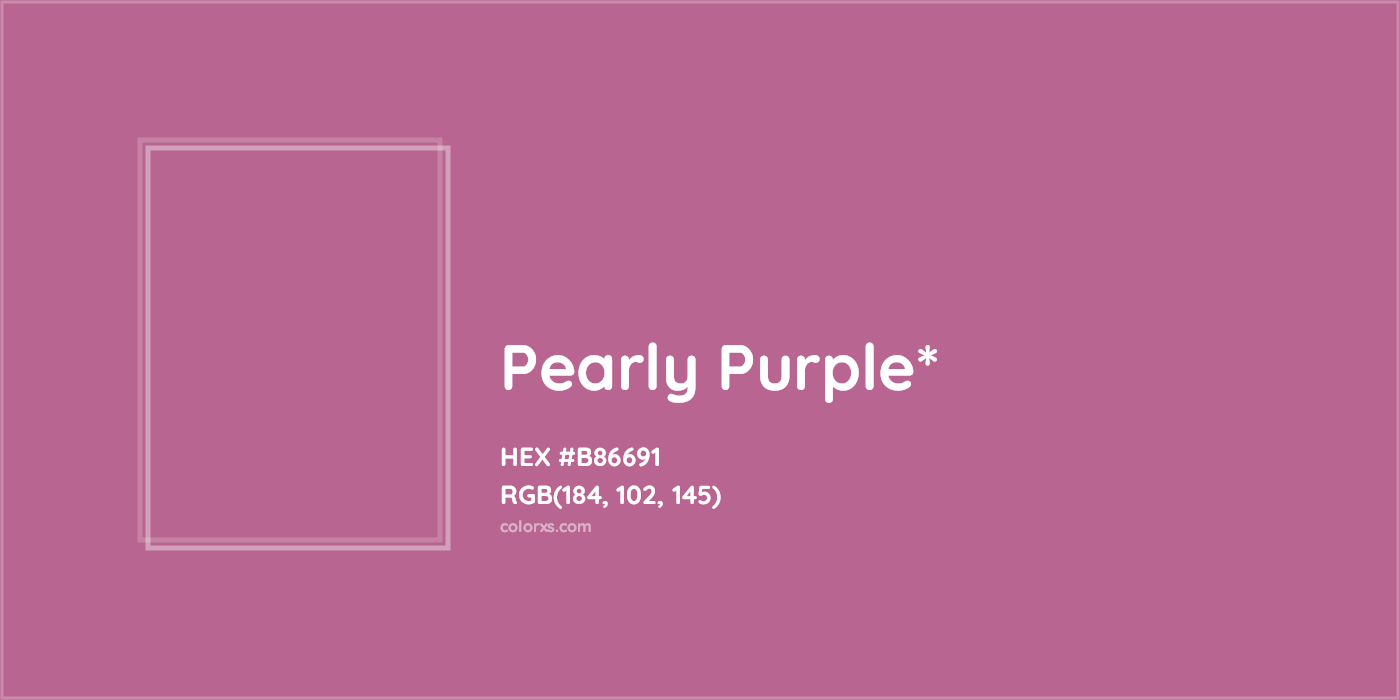 HEX #B86691 Color Name, Color Code, Palettes, Similar Paints, Images