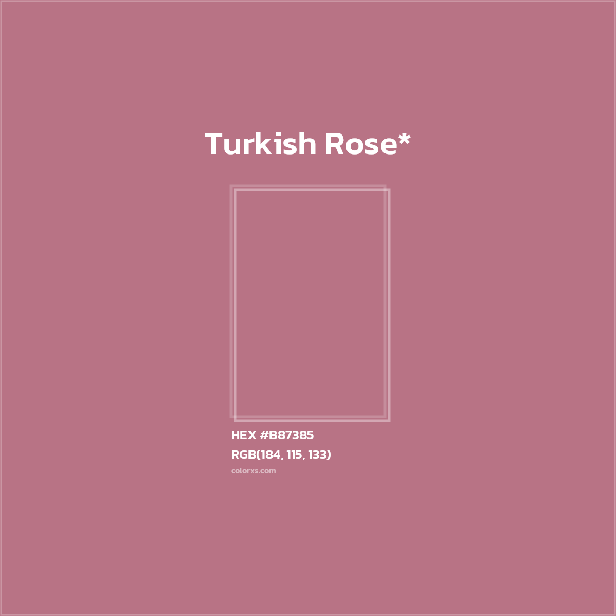 HEX #B87385 Color Name, Color Code, Palettes, Similar Paints, Images