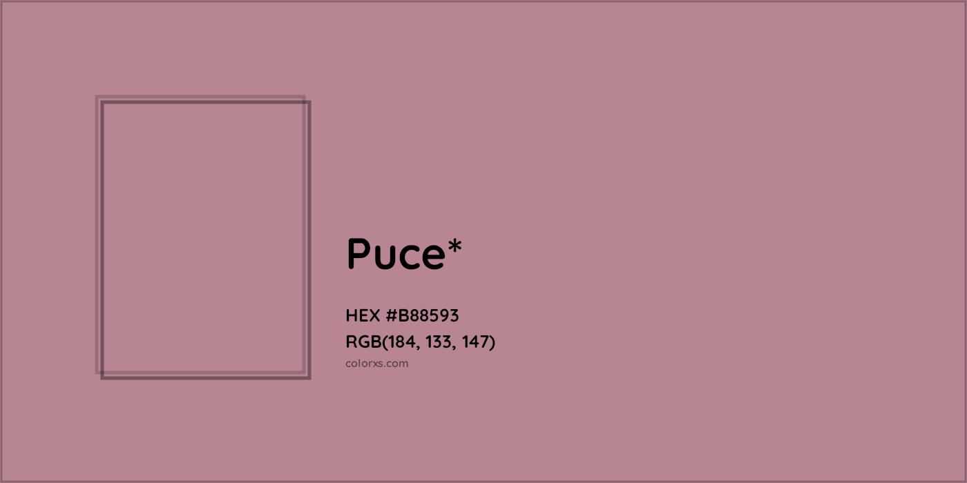 HEX #B88593 Color Name, Color Code, Palettes, Similar Paints, Images