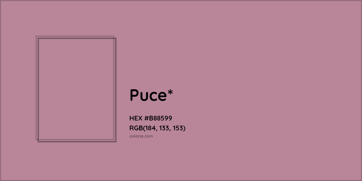 HEX #B88599 Color Name, Color Code, Palettes, Similar Paints, Images