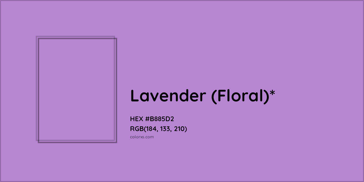 HEX #B885D2 Color Name, Color Code, Palettes, Similar Paints, Images