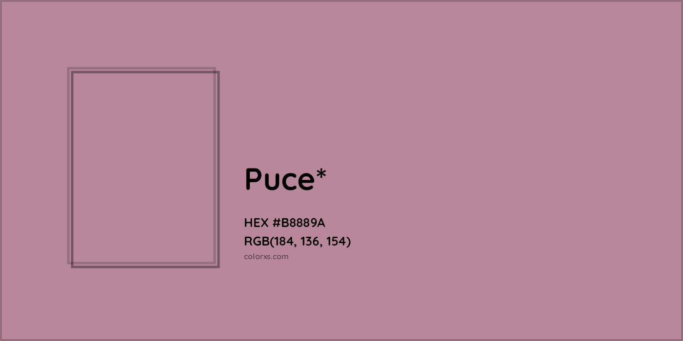 HEX #B8889A Color Name, Color Code, Palettes, Similar Paints, Images
