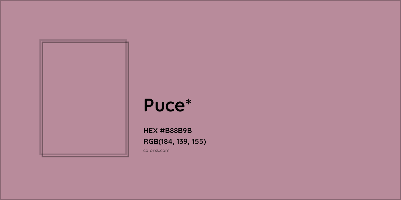 HEX #B88B9B Color Name, Color Code, Palettes, Similar Paints, Images