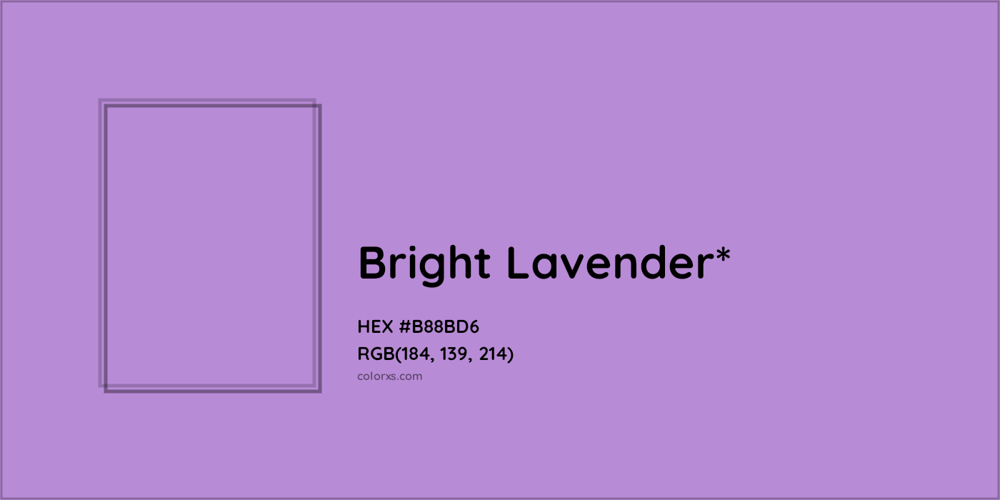 HEX #B88BD6 Color Name, Color Code, Palettes, Similar Paints, Images