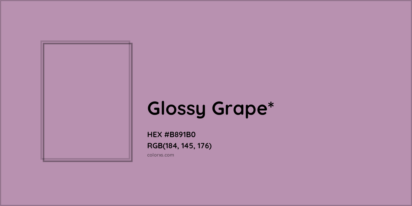 HEX #B891B0 Color Name, Color Code, Palettes, Similar Paints, Images