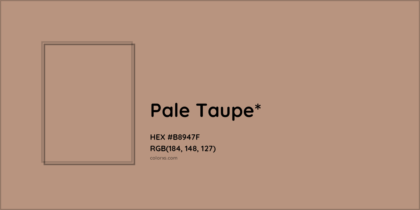 HEX #B8947F Color Name, Color Code, Palettes, Similar Paints, Images