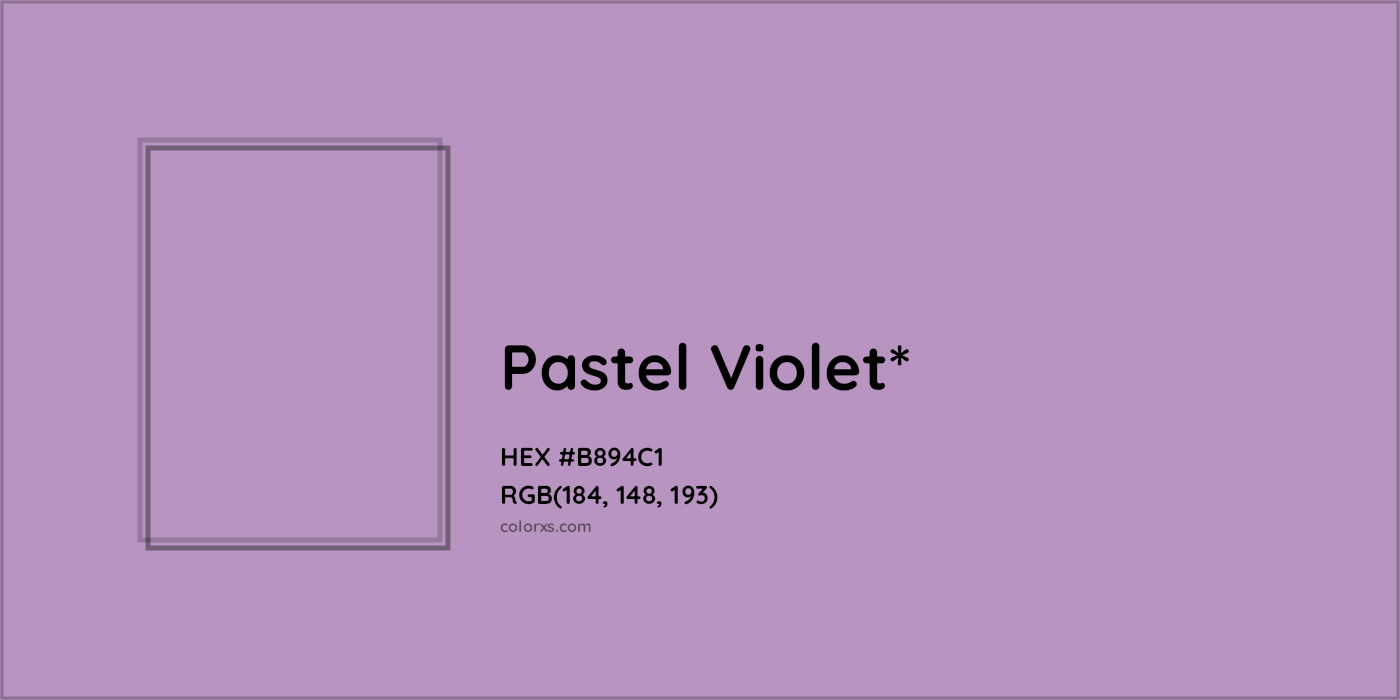 HEX #B894C1 Color Name, Color Code, Palettes, Similar Paints, Images