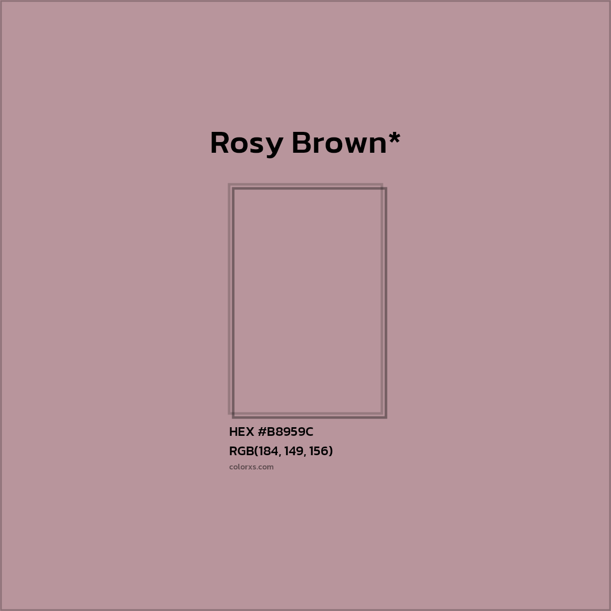 HEX #B8959C Color Name, Color Code, Palettes, Similar Paints, Images
