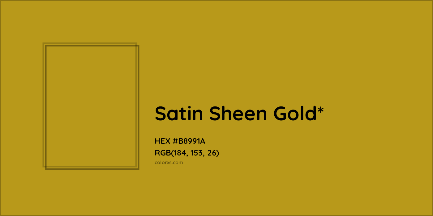 HEX #B8991A Color Name, Color Code, Palettes, Similar Paints, Images