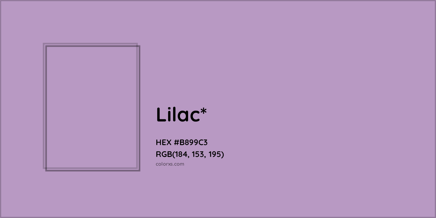 HEX #B899C3 Color Name, Color Code, Palettes, Similar Paints, Images