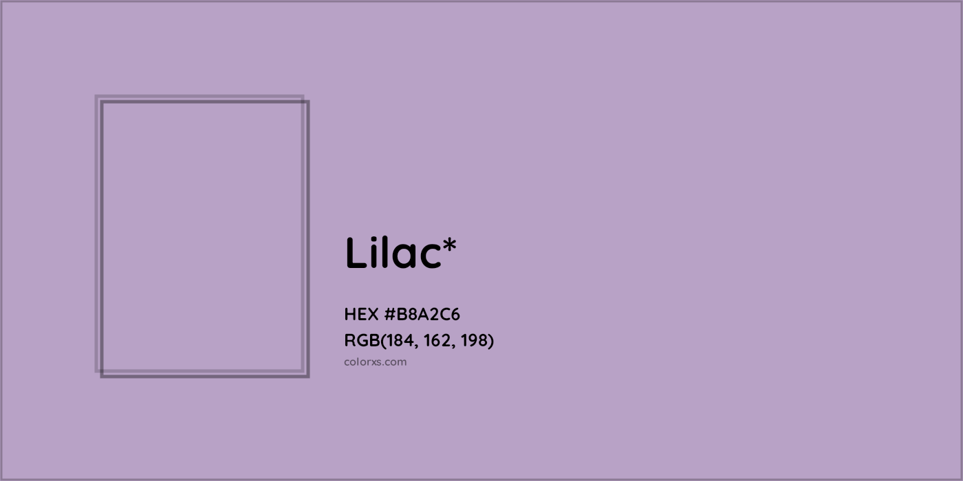 HEX #B8A2C6 Color Name, Color Code, Palettes, Similar Paints, Images