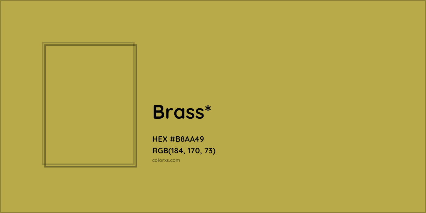 HEX #B8AA49 Color Name, Color Code, Palettes, Similar Paints, Images