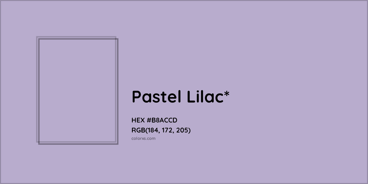 HEX #B8ACCD Color Name, Color Code, Palettes, Similar Paints, Images