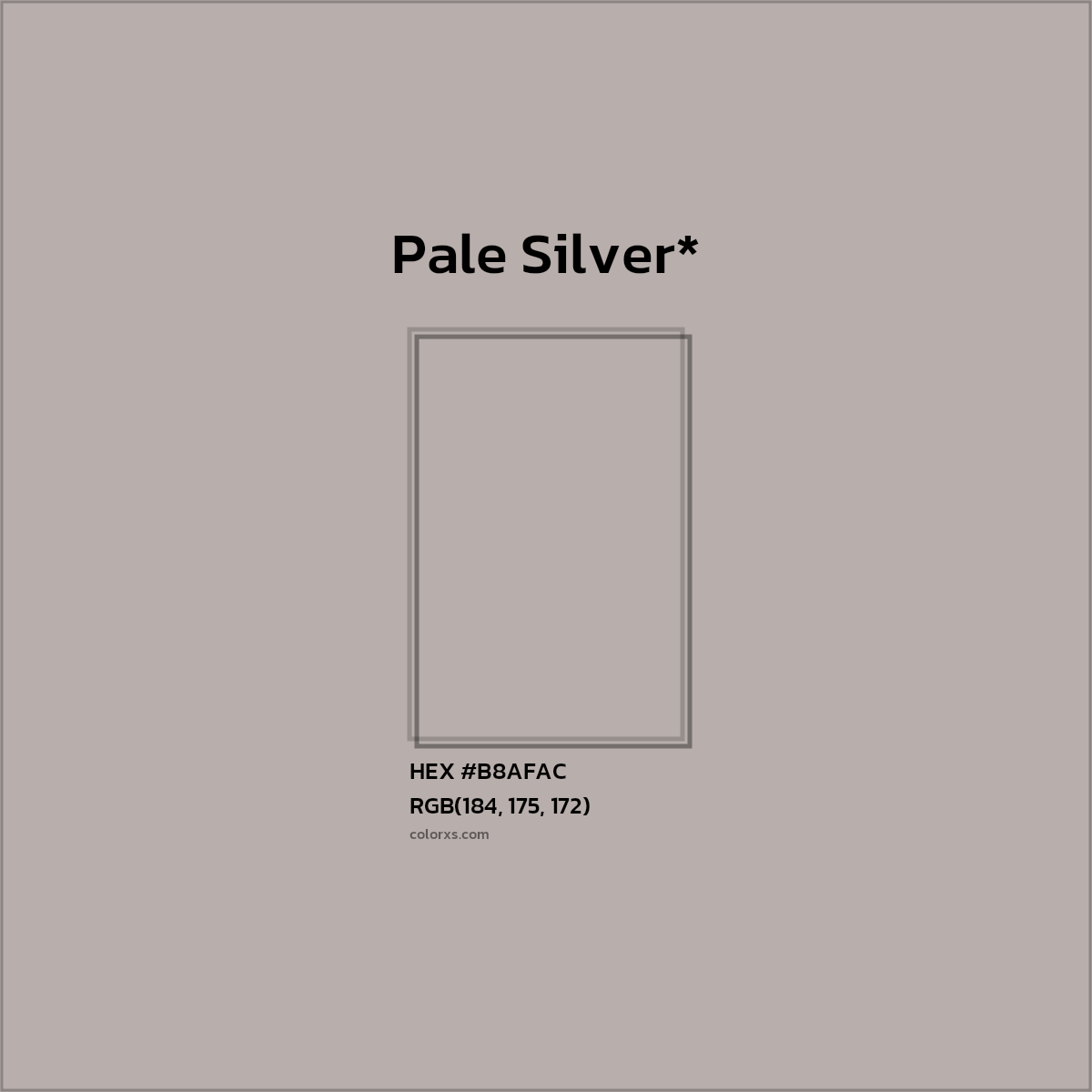 HEX #B8AFAC Color Name, Color Code, Palettes, Similar Paints, Images