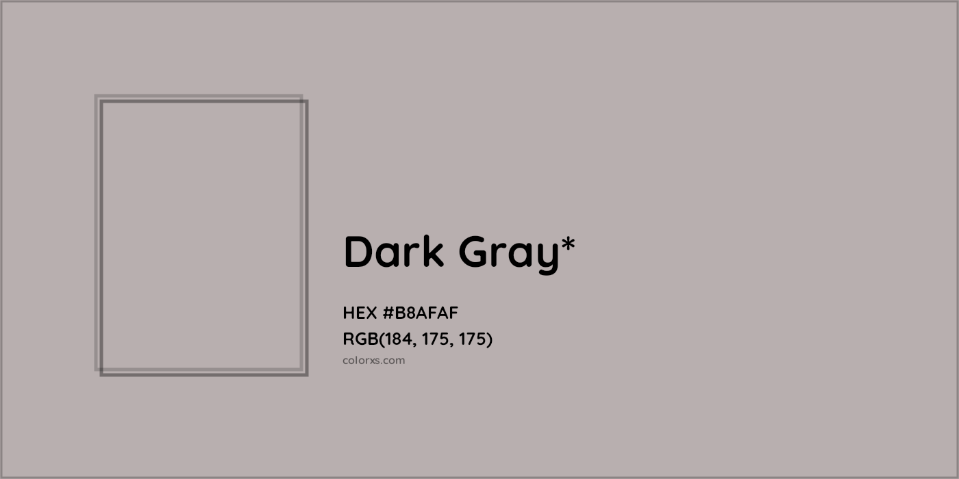 HEX #B8AFAF Color Name, Color Code, Palettes, Similar Paints, Images