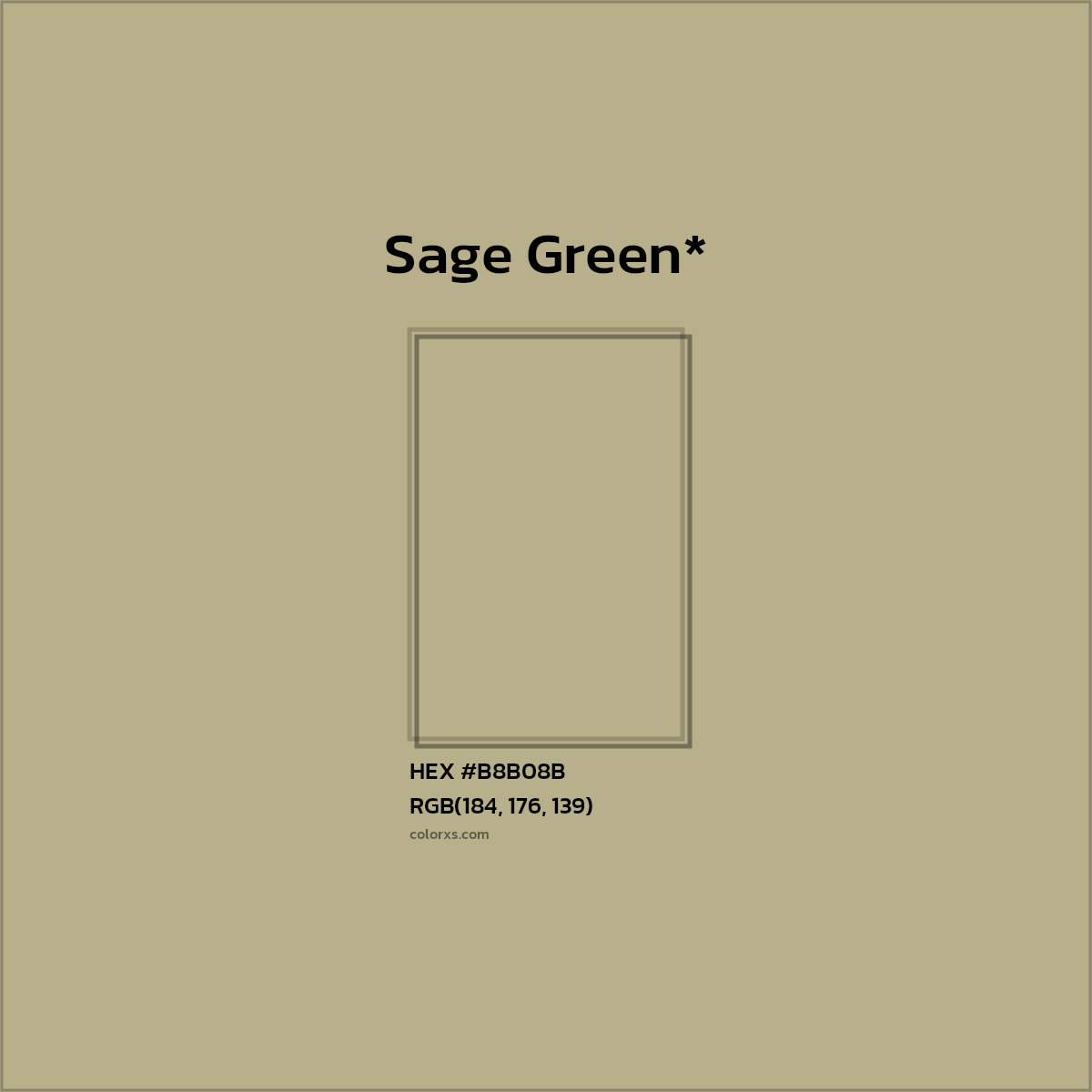 HEX #B8B08B Color Name, Color Code, Palettes, Similar Paints, Images