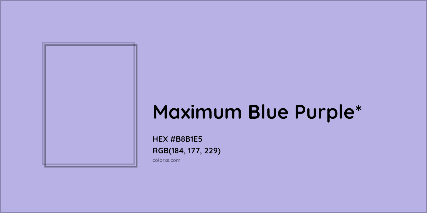 HEX #B8B1E5 Color Name, Color Code, Palettes, Similar Paints, Images