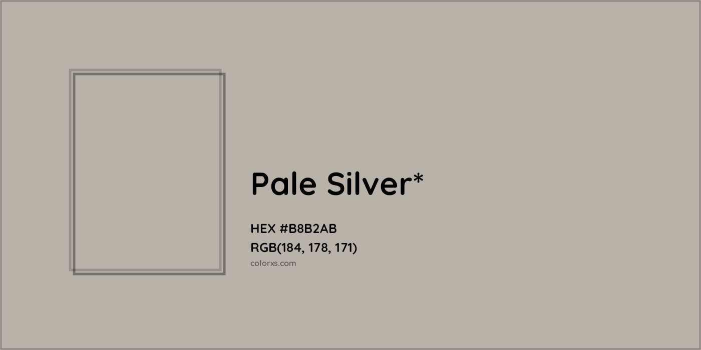 HEX #B8B2AB Color Name, Color Code, Palettes, Similar Paints, Images