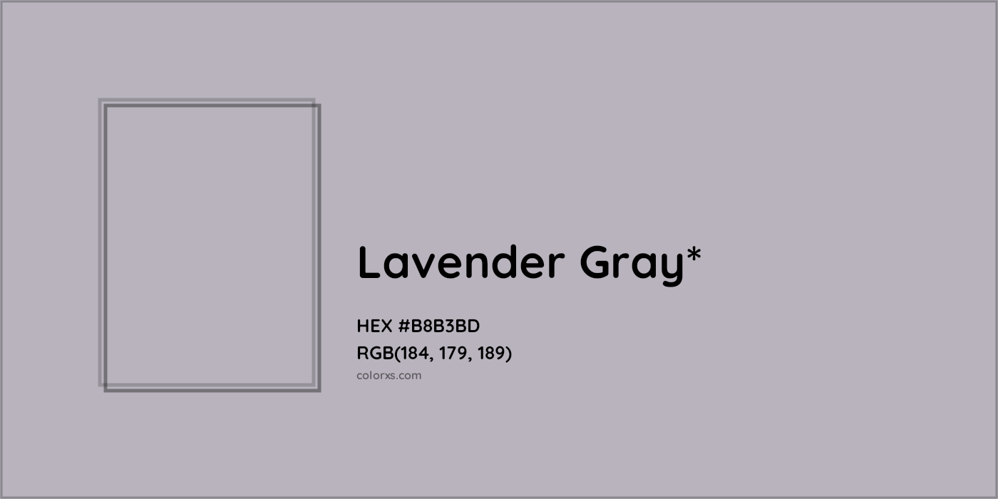 HEX #B8B3BD Color Name, Color Code, Palettes, Similar Paints, Images