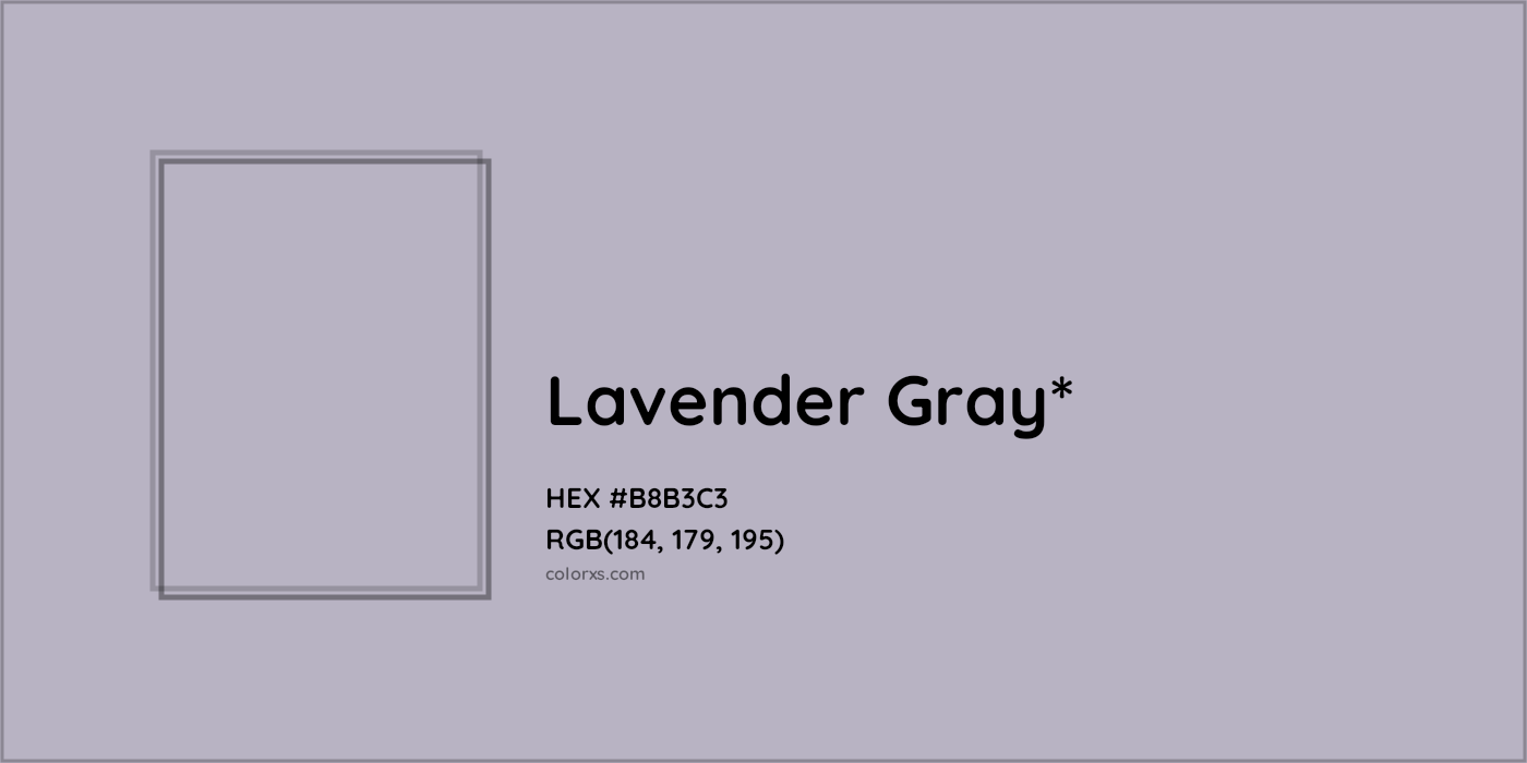 HEX #B8B3C3 Color Name, Color Code, Palettes, Similar Paints, Images